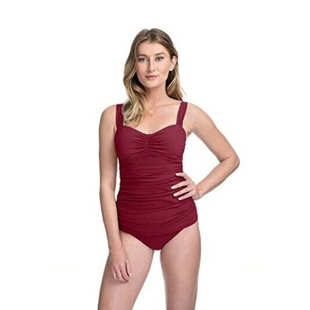 Gottex Women's Tutti Frutti Sweetheart Tankini Top Swimsuit Red 34 D-Cup $98 NWT - Picture 2 of 6